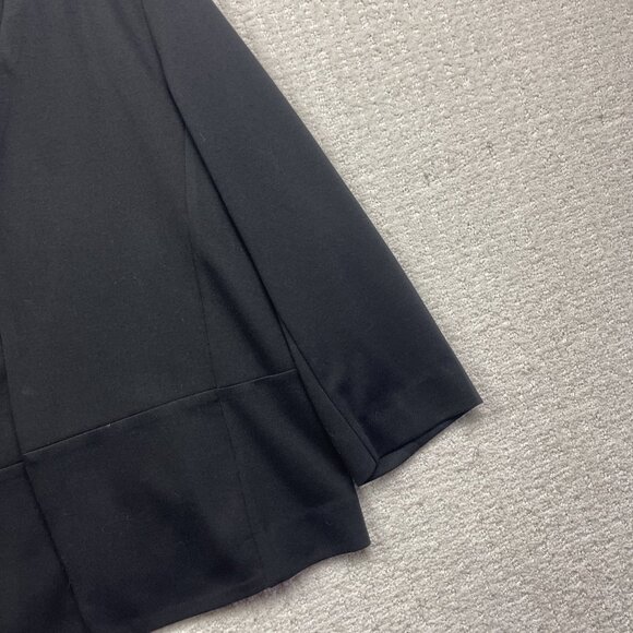 B Young Minimalist Open Front Blazer Wom Sz 40 Black Modern Preppy Style Office - Picture 3 of 16